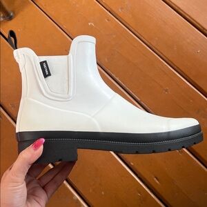 Tretorn White Short Rain Boots